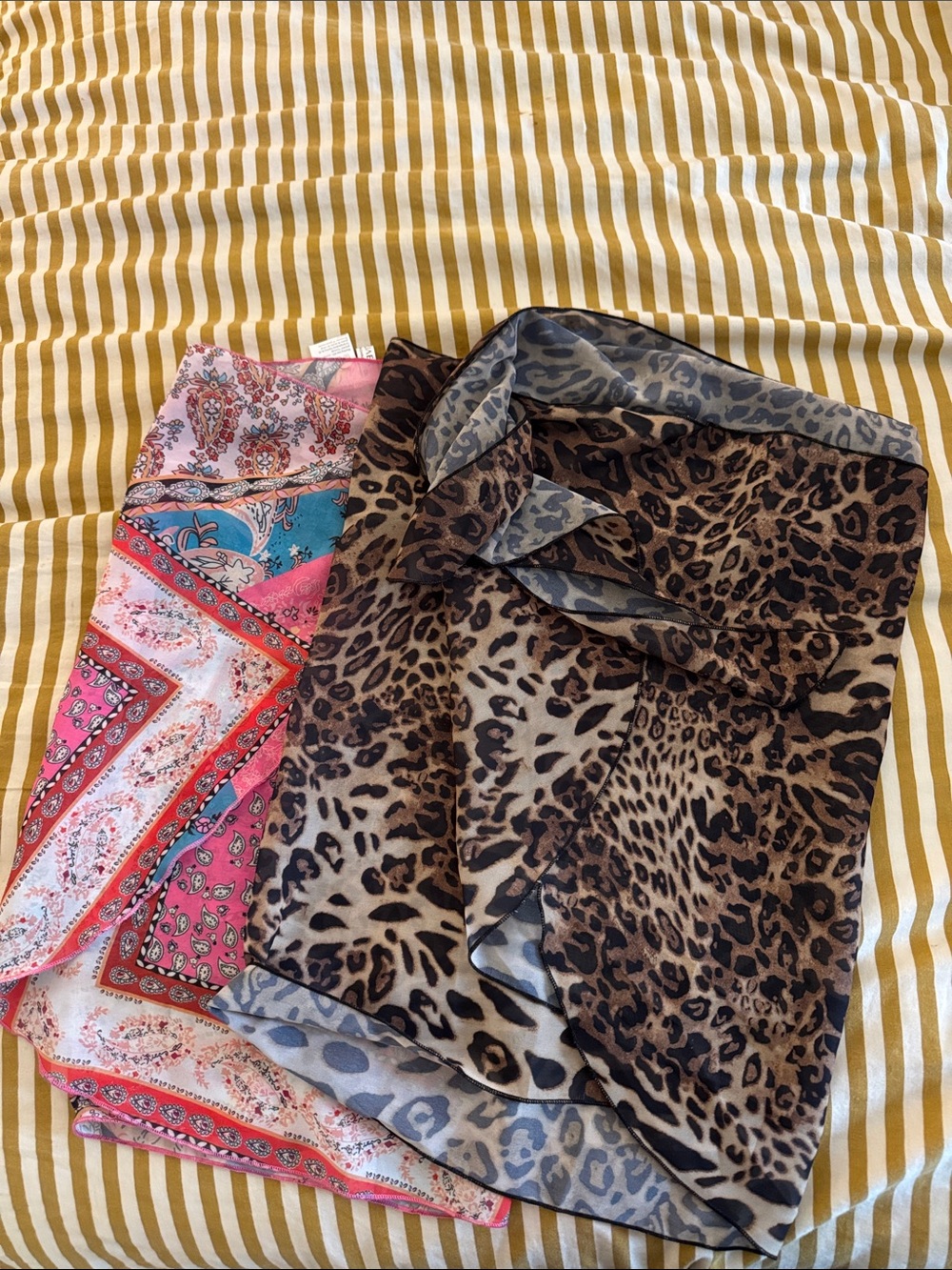 Leopard Print Girls' Skirt - Brown